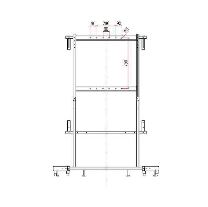 منصة متنقلة للألواح البيضاء التفاعلية لاستخدامها مع جهاز العرض 1