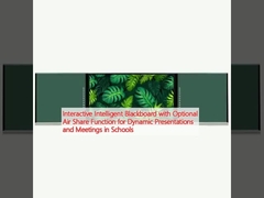 لوحة سوداء ذكية تفاعلية مع وظيفة تقاسم الهواء الاختيارية للعروض التقديمية الديناميكية والاجتماعات في المدارس