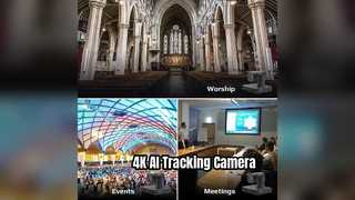 كاميرا تتبع iBoard 4K PTZ AI للاجتماعات الاحترافية