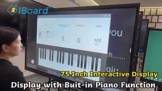 لوحة مسطحة تفاعلية مقاس 75 بوصة للاجتماعات