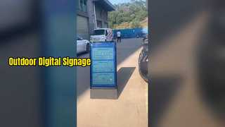 43 بوصة بطارية محمولة LCD الإعلان لاعب يعرض لافتات رقمية لمتجر بيع بالتجزئة IP65 Outdo