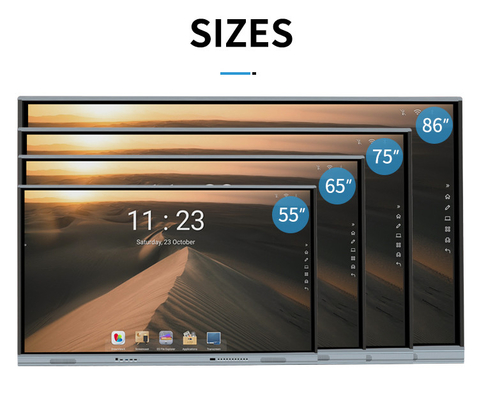 iBoard LCD التفاعلية السبورة التفاعلية لوحة أندرويد 11 86 بوصة خيار الكاميرا