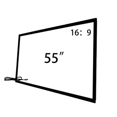 55 '' الأشعة تحت الحمراء USB متعددة اللمس تحويل تراكب إطار شاشة تعمل باللمس الأشعة تحت الحمراء لكشك الشاشة