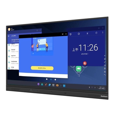 الأشعة تحت الحمراء التفاعلية السبورة Android 11 شاشة تعمل باللمس متعددة المهام