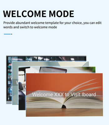 IR LED السبورة التفاعلية 75 '' شاشة لمس مسطحة LCD تفاعلية للتعليم