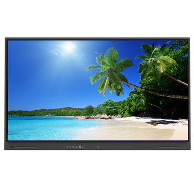 65 بوصة لوحة مسطحة تفاعلية 75 86 98 بوصة شاشات متعددة اللمس 4K