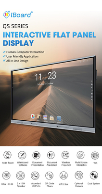 50001 نسبة التباين Goolge EDLA معتمدة Android 13 IR Touch Dispaly شاشة لمسة التفاعلية Whiteboard