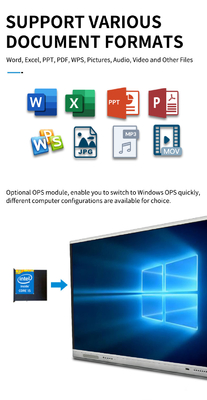 شاشة تفاعلية مسطحة تعمل باللمس للبيع بالجملة من المصنع مع لمس بالأشعة تحت الحمراء وترقية عن بعد عبر شبكة الإنترنت، سبورة بيضاء تفاعلية وشاشة تلفزيون تعمل باللمس