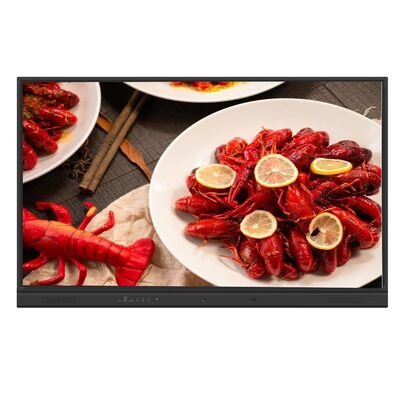 لوحة LCD الذكية أندرويد 13 55 65 75 86 98 بوصة 40 نقطة لمسة لوحة بيضاء شاشة تلفزيون شاشة شاشة USB TYPE-C شاشة للأطفال