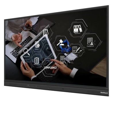 75 86 بوصة IR اللوحة البيضاء التفاعلية اللوحة الرقمية 4K UHD 3840*2160 اللوحة التعليمية للعلوم للأطفال
