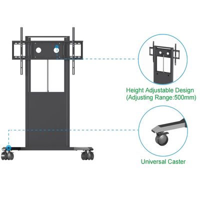 منصات التلفزيون الإلكترونية للطابق القائم مناسبة للقياس 65/75/86 بوصة