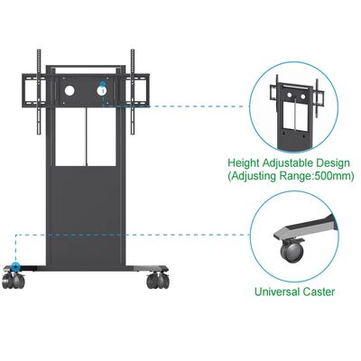 حامل تلفاز على السبورة البيضاء التفاعلية مقاس 65/75/86 بوصة