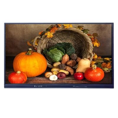 65 75 86 98 بوصة لوحة LCD الذكية التفاعلية زجاج مزدوج 4 ملم أندرويد ويندوز 10/11 برو لمسة الإصبع الشاشة الذكية