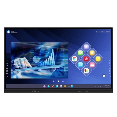 75 بوصة لوحة سوداء ذكية LCD لوحة بيضاء ذكية للتعليم المؤتمر