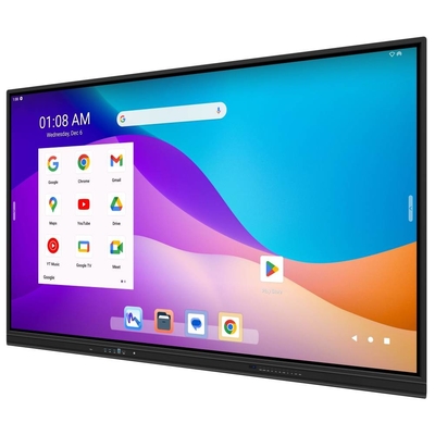 مشاركة لاسلكية 20 نقطة لمس أندرويد 14 لوحة بيضاء تفاعلية مع USB Type-c Hdmi Port للتدريس