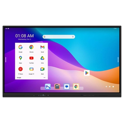 مشاركة لاسلكية 20 نقطة لمس أندرويد 14 لوحة بيضاء تفاعلية مع USB Type-c Hdmi Port للتدريس