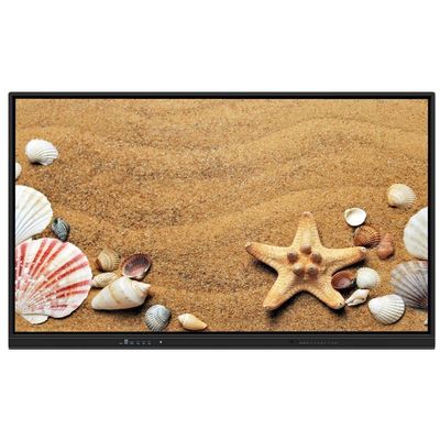 شاشة تفاعلية مسطحة مضادة للتوهج متعددة اللمس للسبورة البيضاء التفاعلية للاجتماعات المدرسية