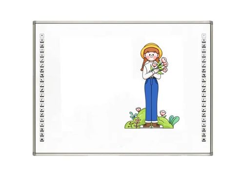 اللوحة البيضاء التفاعلية تحت شعاعي الأشعة تحت البنفسج 102 بوصة مع سطح السيراميك / النانو للصف