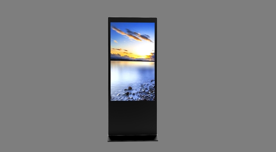 داخلي 43 بوصة أرضية قائمة تصميم مخصص سوبر ماركت LCD الإعلان العرض موقف كيوسك الإشارات الرقمية