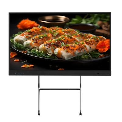 لوح أبيض تفاعلي لوحة مسطحة لمسة ذكية شاشات تلفزيون 4K شاشة Ultra HD مع الكمبيوتر الكل في واحد للأعمال والتدريس