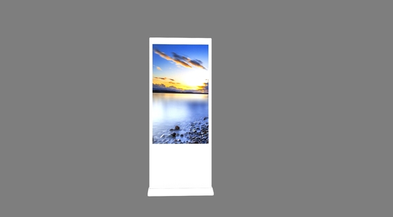 داخلي 43 بوصة أرضية قائمة تصميم مخصص سوبر ماركت LCD الإعلان العرض موقف كيوسك الإشارات الرقمية