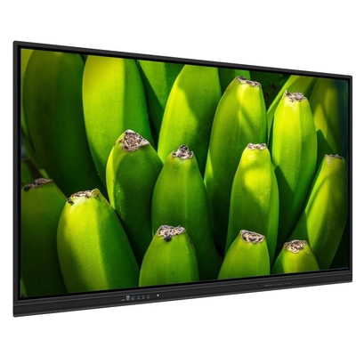 لوحة LCD الذكية 75 86 بوصة USB HDMI TYPE-C WIFI BT مكبرات الصوت المدمجة لجهاز الكمبيوتر الإلكتروني Android PC Media Player للقاعة المسرحية للمحاضرات
