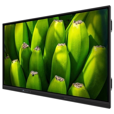 لوحة LCD الذكية 75 86 بوصة USB HDMI TYPE-C WIFI BT مكبرات الصوت المدمجة لجهاز الكمبيوتر الإلكتروني Android PC Media Player للقاعة المسرحية للمحاضرات