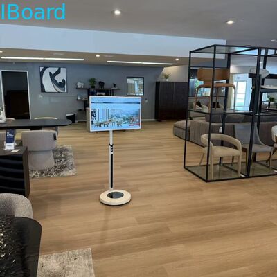 32 بوصة كيوسكة الشاشة اللمسية المحمولة مع عرض تفاعلي سعة 10 نقاط