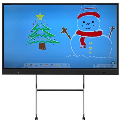 أحدث لوحة أندرويد 14 LCD الذكية 75 بوصة لوحة مسطحة تفاعلية لمكان العمل التعليمي