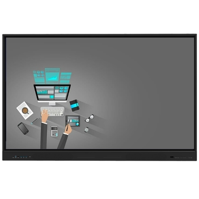 أحدث لوحة أندرويد 14 LCD الذكية 75 بوصة لوحة مسطحة تفاعلية لمكان العمل التعليمي