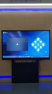 110 بوصة IBoard اللوحة البيضاء التفاعلية الشاشة اللمسية التلفزيون اللوحة البيضاء التفاعلية مع كاميرا 48 ميجابليكسل، 4K UHD شاشة اللمس، 8ms وقت الاستجابة، نظام التشغيل أندرويد، نظام بيئي تطبيق مفتوح للمؤتمر المدرسي