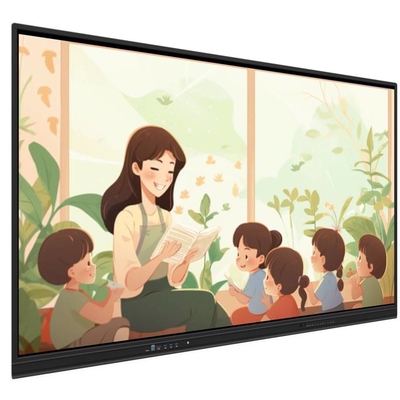 طريقة اللمس قلم الأصابع لوحة ذكية مع مكبرات الصوت المدمجة لوحة ذكية LCD 65 75 86 98 بوصة البرنامج التعليمي مسجل الشاشة لقطة الشاشة مشاركة لاسلكية للتدريب مكتب الفصول الدراسية