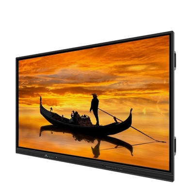 لوحة LCD الذكية Windows OS 10 أو 11 Pro تم تنشيطها اختياري 4K UHD 3840 * 2160 دقة AC 110-240V فولت TF OPS فتحة للتعلم المدرسي في الفصل الدراسي