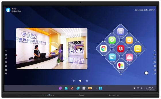 منتجات جديدة Riotouch Android Led Interactive Flat Panel 4k Whiteboard Smart Board للتدريس في الفصول الدراسية