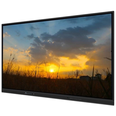 4K 65 75 86 98 110 بوصة لوحة مضادة للوهج معتدلة تفاعلية Smart Whiteboard IR Monitor Super Slim Frame شاشة كمبيوتر لحدث التدريب على اجتماعات المدارس