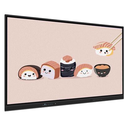 4K 65 75 86 98 110 بوصة لوحة مضادة للوهج معتدلة تفاعلية Smart Whiteboard IR Monitor Super Slim Frame شاشة كمبيوتر لحدث التدريب على اجتماعات المدارس
