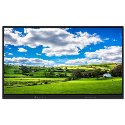 4K الدقة التفاعلية لوحة مسطحة 350 سطوع سطوع عالي و 15W * 2 مكبرات الصوت أندرويد 13 اللوحة البيضاء التفاعلية للتعليم المدرسي والاجتماع
