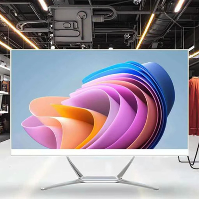مصنع OEM 21.5' 23.8' 27 بوصة شاشة سطح المكتب مع بنيت في كاميرا الويب كل شيء في واحد نظام أندرويد و وين مع لمسة سعة