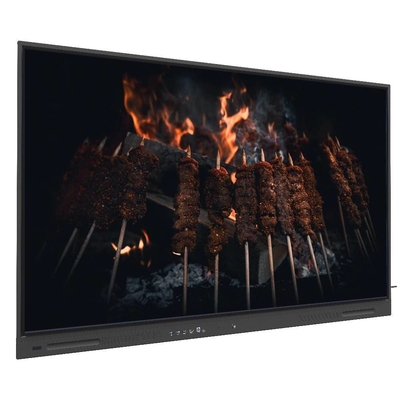 لوحة LCD ذكية 65 75 86 بوصة ترقية عبر الإنترنت 4K شاشة لمس مع أدوات التدريس البرمجيات لفرق الزوم اجتماعات استخدام التدريس