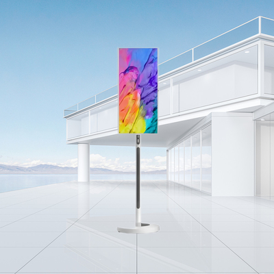 شاشة iBoard 32 بوصة محمولة تعمل باللمس الذكية بنظام Android 13، ذاكرة 8+128 جيجابايت، كاميرا ومكبر صوت مدمجين | تصميم قابل لإعادة الشحن والنقل للمكتب، ومشاهدة الأفلام، ولعب الألعاب، والتعليم والتعاون عن بعد