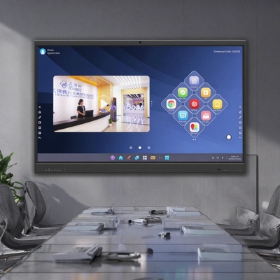Iboard Factory Direct 75 بوصة 4K Multi Touch Smart Screen التفاعلية لوحة مسطحة عرض لوحة بيضاء للاجتماعات والتدريس