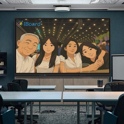 4 3 Ratio Iboard اللوحة البيضاء التفاعلية مع اتصال VGA و Android 11 8 64G