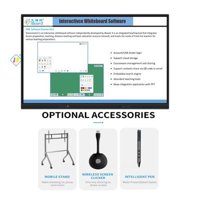 حجم كبير 98 بوصة 4K LCD التفاعلي المجلس الذكي اللوحة اللمسية الشاشة الذكية للصف المجلس الإلكتروني المجلس الرقمي المجلس الذكي للتدريس