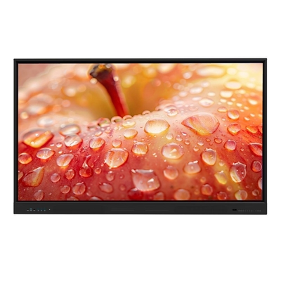 لوحة LED التفاعلية 86 98 110 بوصة أندرويد 13 14 لوحة LCD الذكية استجابة 5-8 Ms برنامج اجتماع متوافق مع الكاميرا والميكروفون ووضع الهاتف المحمول