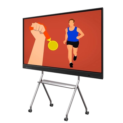 لوحة LED التفاعلية 86 98 110 بوصة أندرويد 13 14 لوحة LCD الذكية استجابة 5-8 Ms برنامج اجتماع متوافق مع الكاميرا والميكروفون ووضع الهاتف المحمول