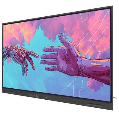 لوحة LCD الذكية 65 75 86 بوصة جهاز كمبيوتر أندرويد كمبيوتر اللمس تحت الحمراء لوحة تلفزيون ذكي لوحة تلفزيون مع البرمجيات للاجتماعات التعليم المدرسي