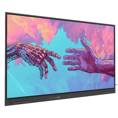 لوحة LCD الذكية 65 75 86 بوصة جهاز كمبيوتر أندرويد كمبيوتر اللمس تحت الحمراء لوحة تلفزيون ذكي لوحة تلفزيون مع البرمجيات للاجتماعات التعليم المدرسي