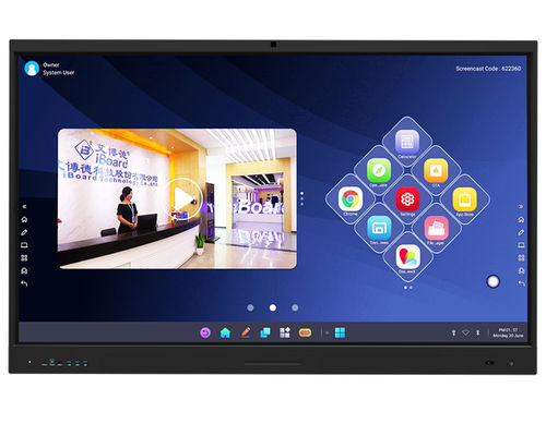 75 بوصة IBoard Ultra HD 4K دقة التفاعلية لوحة شاشة مسطحة
