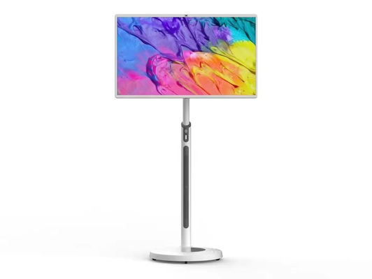 IBoard 27 32 بوصة أندرويد 13 في الخلية لوحة لمسة التلفزيون الذكي شاشة LCD لمسة شاشة شاشة شاشة قابلة للتحريك قابلة للتحرك الدوران مع البطارية