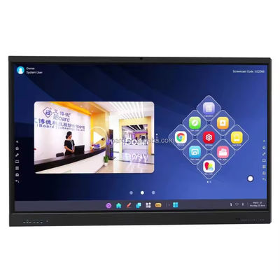 الجهاز الالكتروني 4K 75 بوصة شاشة تفاعلية التعليم المدرسة التدريس اللوحة البيضاء التفاعلية المجلس الذكي شاشة لمس